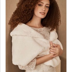 BHLDN Maxime Faux Fur Wrap